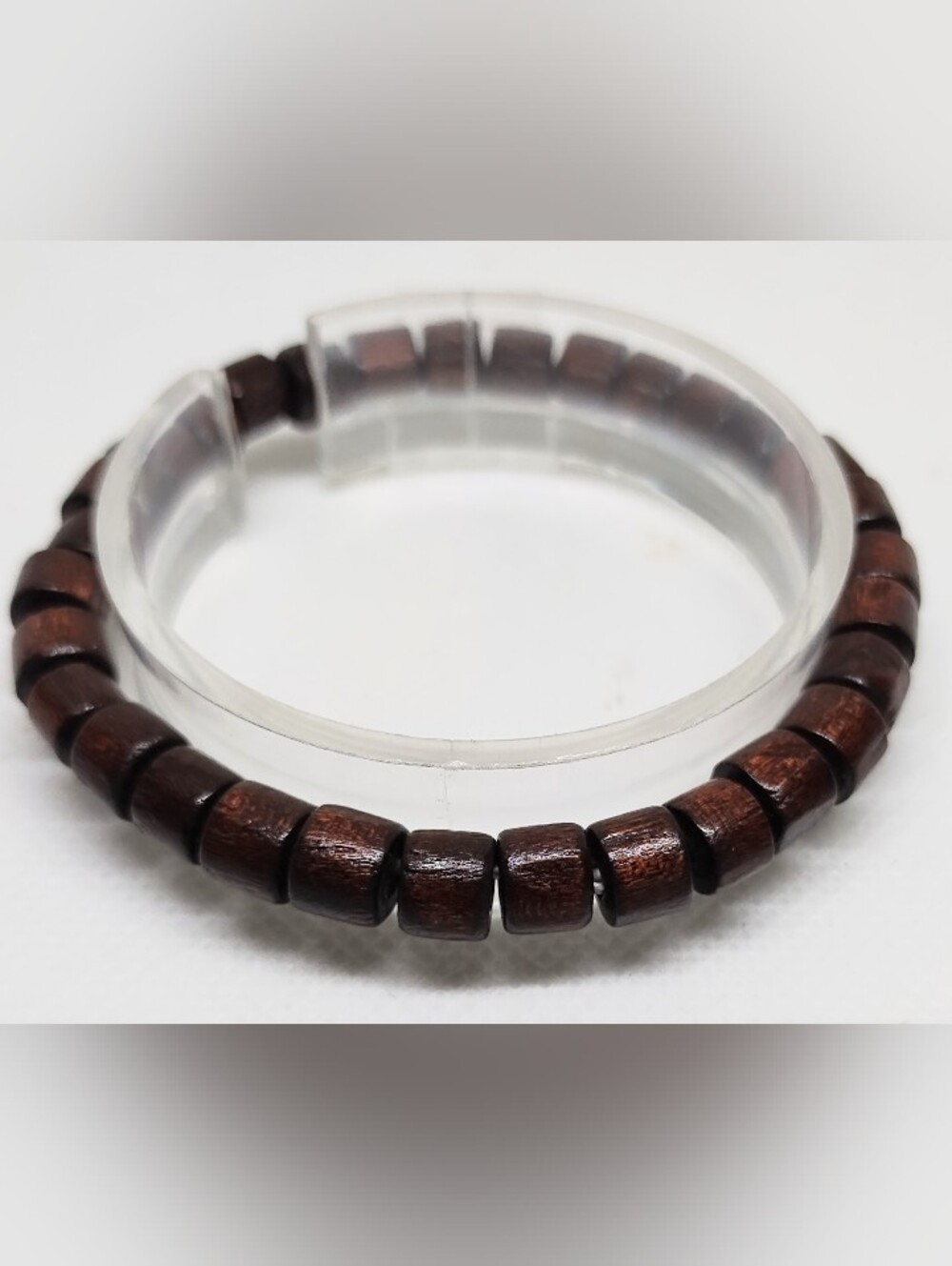 Men's Bracelet Wood Beaded Beads Brown Jewelry New‎ G11